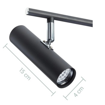 LED Spot SORIA 4-flg., noir