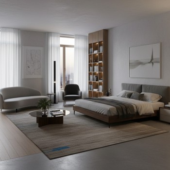 LED Stehleuchte/Deckenfluter SORIA, schwarz-matt