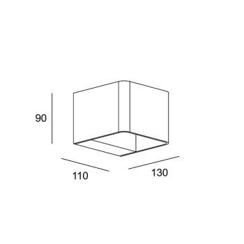 Wandleuchte IP65 WILSON SQUARE
