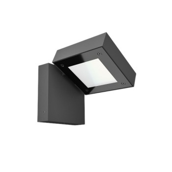 LED Wall Light MODIS OPAL SINGLE, anthracite