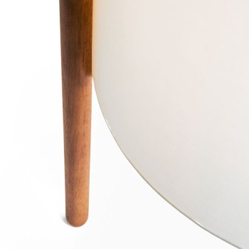 Lampe de table WOODY E27 40W blanc