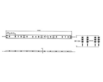 NOSER-LED-Strip, blanc, 9000K, OUTDOOR, 12VDC, epoxy, IP67, 25W