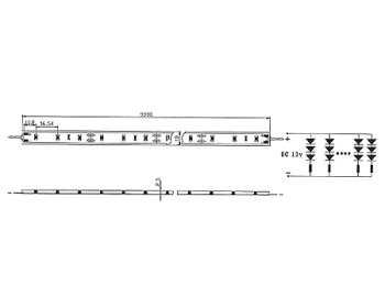 NOSER LED -Strip, weiss, 5800-6500K, OUTDOOR, 12VDC, silikoniert, IP65, 24W