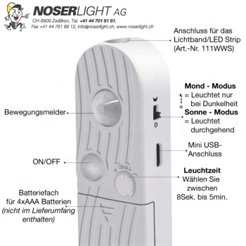 LED strip with motion sensor (set) warmwhite