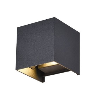 LED Wandleuchte RIBERA, IP54, schwarz