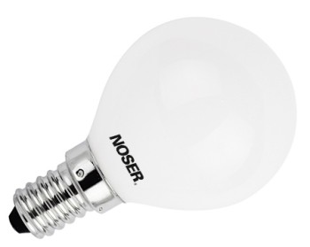 NOSER-LED G45 bulb opal, 2.5W, E14, 220-240V, warm white (ww)