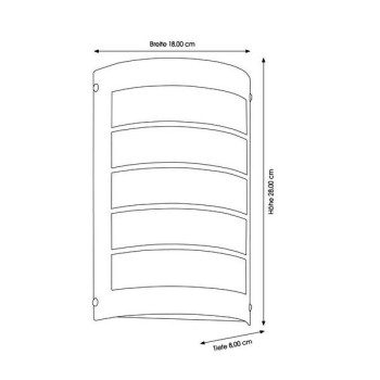 Wandleuchte CMD 16/1, E27, anthrazit