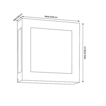 Wandleuchte CMD 18/BM, E27, anthrazit