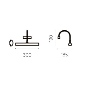 Wall light GRIT-30, matt brass