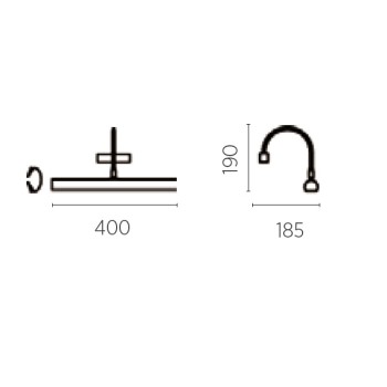 Wall light GRIT-40, polished brass