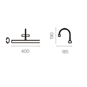 Wall light GRIT-40, bronze