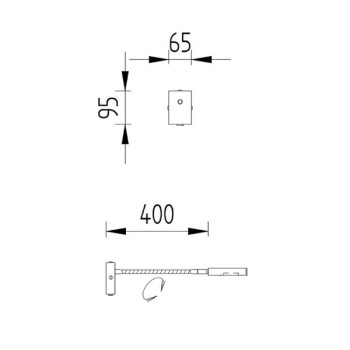 KNAPSTEIN LED Wandleuchte LUKA, nickel matt