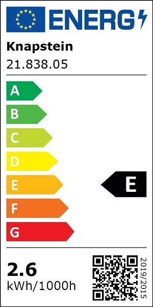 KNAPSTEIN LED Wandleuchte BANU, nickel matt