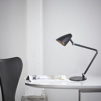 ROCCO LED-Tischleuchte in Schwarz-Matt