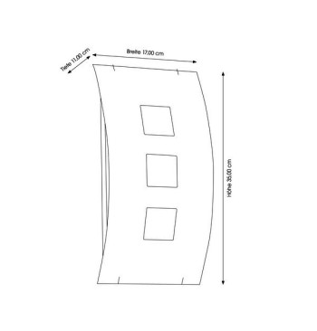Wandleuchte CMD 23/BM, E27, edelstahl