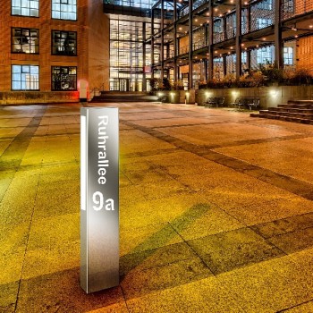 LED Pollerleuchte CMD 24, 2G11, edelstahl