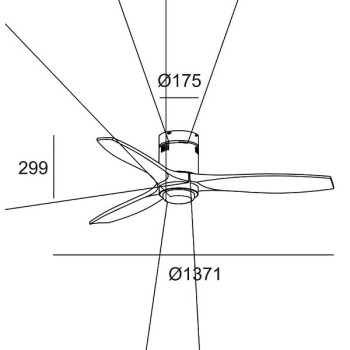 Deckenventilator mit LED Lichtquelle, tunable white und dimmbar