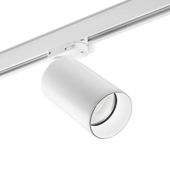 Luminaire LED Spot ATOM blanc (Eurotrack triphasé)