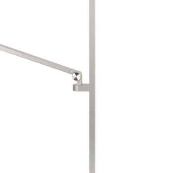 LED Lampadaire avec bras de lecture CERVINIA, 2-flammes, argent