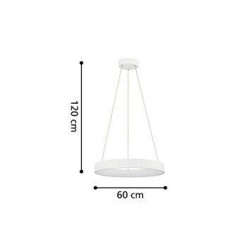 LED Pendelleuchte CAMPO ROSSO, weiss