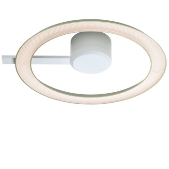 Wall and ceiling luminaire YANO, Ø400mm, direct, pistachio
