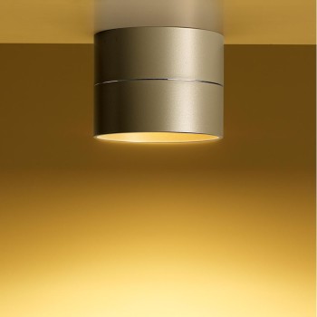 Ceiling luminaire TUDOR S, Ø120 x 95mm, champagne