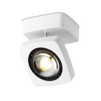 Wall and ceiling luminaire KELVEEN, top-mount, 40°, matt white