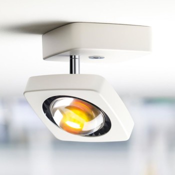 Wall and ceiling luminaire KELVEEN, top-mount, 40°, matt white