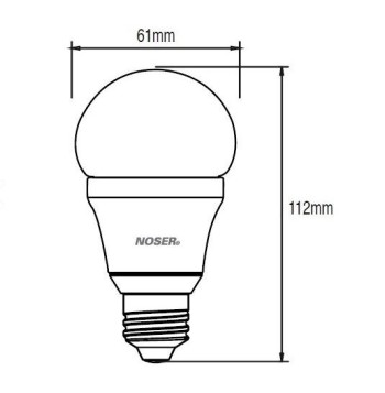 10er-PACK, NOSER LED A60, E27, 7W, warmweisses Licht