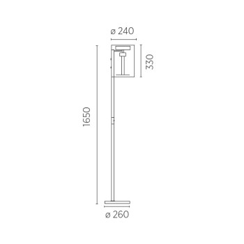 LED-Stehleuchte KIRA, nickel matt - Glasschirm opal matt weiss