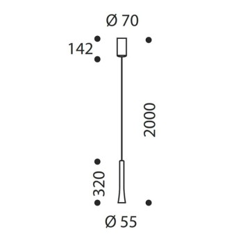 Pendelleuchte RIO 1-flg., weiss matt