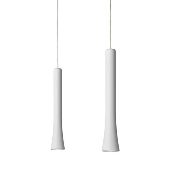 Pendant luminaire RIO, 2 light, matt white, 220-240V, 50-60Hz, LED, 2700K, 2x 1350lm, 22.4W, CRI>90, externally dimmable (CASAMBI), Integrated LED, canopy matt white 