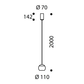 Pendant luminaire BALINO, chrome, 220-240V, 50-60Hz, LED, 2700K, 1050lm, 11.2W, CRI>90, externally dimmable (CASAMBI), Integrated LED, canopy chrome, diamont grey shade
