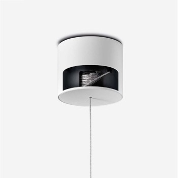 Pendant luminaire BALINO, Höhenverstellbar, 1 light, chrome, 220-240V, 50-60Hz, LED, 2700K, 1050lm, 11.2W, CRI>90, externally dimmable (CASAMBI), Integrated LED, canopy matt white, frosted shade