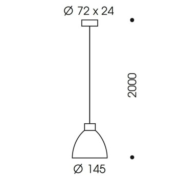 Pendant luminaire PULL-IT 3, 1 light, matt chrome, 230V, G9, QT-14, max. 60W, matt white shade