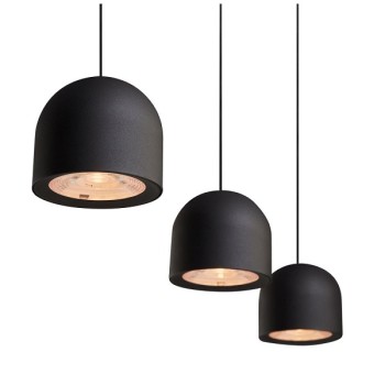 LED Pendelleuchte SALA 4-flg., schwarz