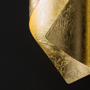 LED Wandleuchte SAFIRA, Blattgold