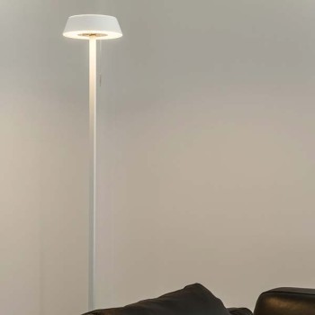 OLIGO Lampadaire GLANCE, droit, blanc mat