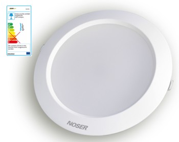 NOSER LED -Downlight weiss, 24W, 2150lm, 3000K, dimmbar