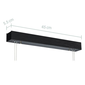 LED Pendelleuchte SCAFA, schwarz