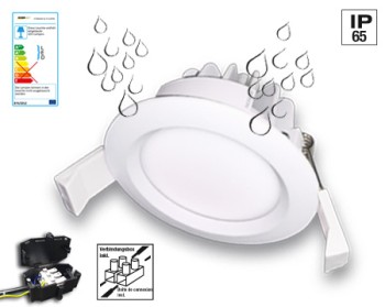 NOSER LED-Downlight white, 6W, 450lm, warm white - 3000?K, dimmable