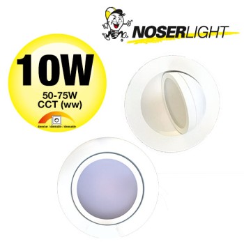 NOSER LED  Einbauleuchte/ LED Downlight 10W, weiss, CCT