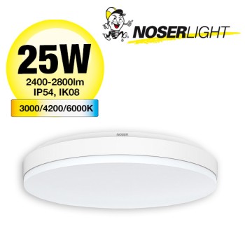NOSER LED Surface mounted luminaire CCT, round, 25W, white