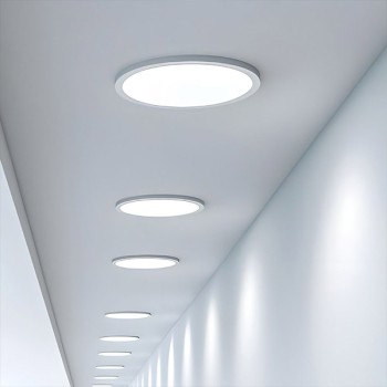 LED Wall-/ceiling lamp round, 24W CCT & Sensor