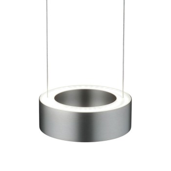 LED-Pendelleuchte ZERA-1, Prismenabdeckung, nickel matt