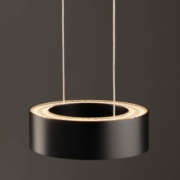 LED-Pendelleuchte ZERA-1, Prismenabdeckung, schwarz