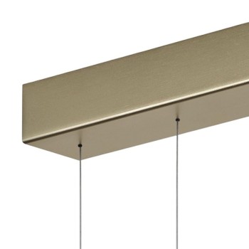 LED-Pendelleuchte ZERA-2, Prismenabdeckung, effekt bronze