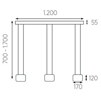 LED-Pendelleuchte SIDRA-3, schwarz