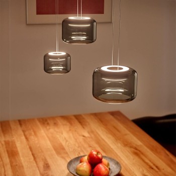 LED-Pendelleuchte SIDRA-3, effekt bronze
