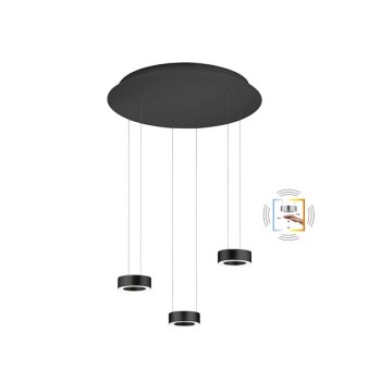 LED-Pendelleuchte ZERA-Rondo, schwarz